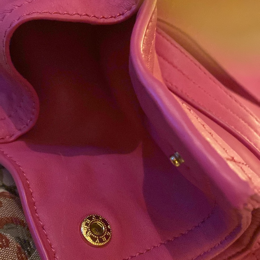TORY BURCH LG LEATHER TOTE BARBIE PINK 16” Deep x 15”Wide. NWOT - Picture 12 of 13